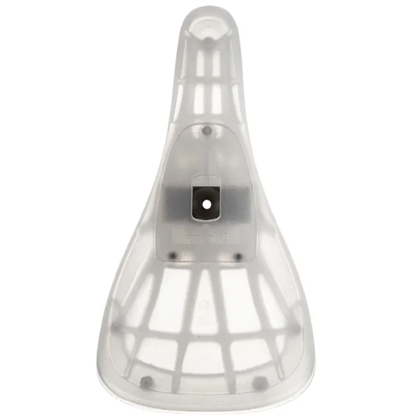 Selle de vélo BMX&nbsp;/ Freestyle VELO pour montage pivotant de la tige de selle. Nylon, clair