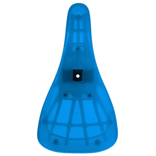 Selle de vélo BMX / Freestyle VELO pour montage pivotant de la tige de selle. Nylon, bleu clair