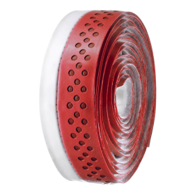 Guidoline de vélo Route VELO microfibre ajourée, bicolore rouge / blanc