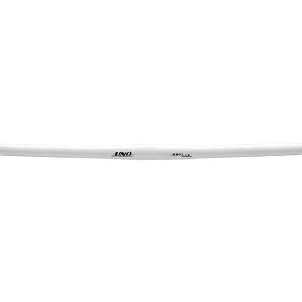 Guidon de vélo UNO série Flat bar - 580 mm - D25,4 Blanc