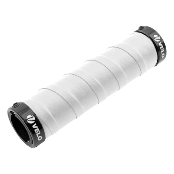 Poignées de vélo VELO PU / GEL blanc.