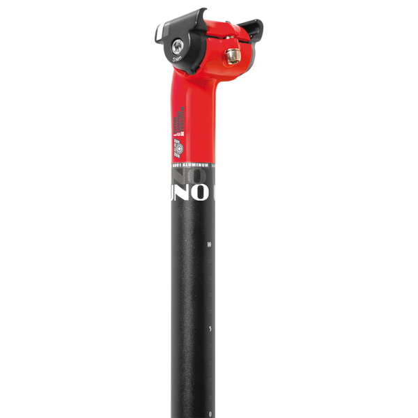Tige de selle vélo UNO TS 640 - 350mm D30.9 rouge / noir