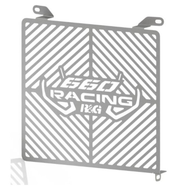 Protection de radiateur gravée R&G RACING - inox Aprilia