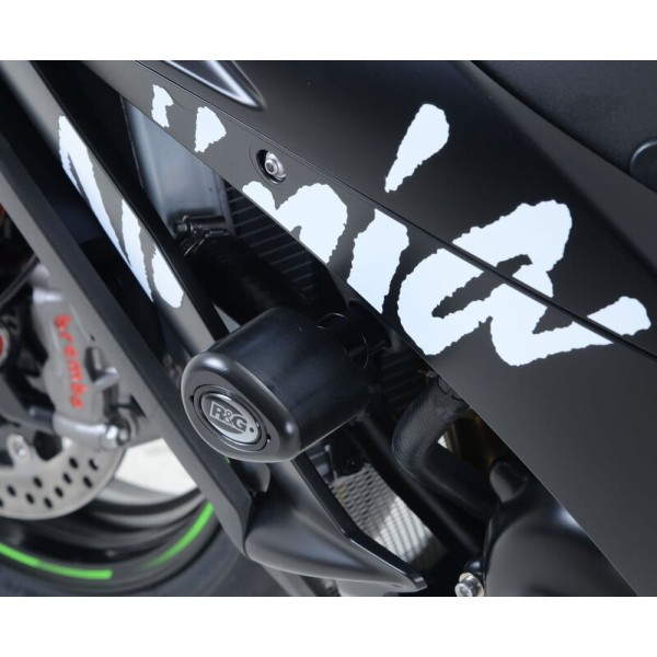 Tampons de protection R&G RACING Aero - blanc Kawasaki ZX10-R/RR