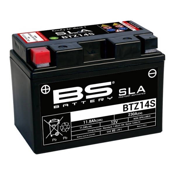 Batterie BS BATTERY SLA sans entretien activé usine - BTZ14S