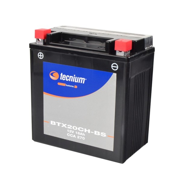 Batterie TECNIUM sans entretien avec pack acide - BTX20CH-BS
