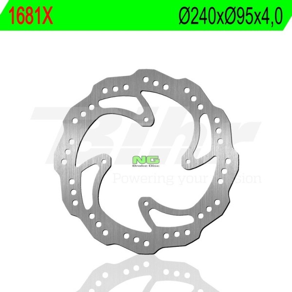 Disque de frein NG BRAKES pétale fixe - 1681X