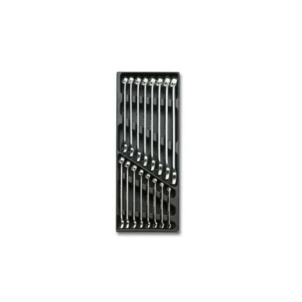 Plateau thermoformé rigide avec clés mixtes BETA T05 - 16 clés