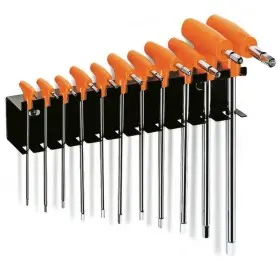 Jeu de 11 clés mâles 6 pans en T BETA avec support