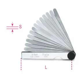 Jauges d'épaisseur métrique BETA 0,05 - 1mm 20 lames