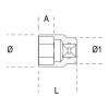 Douille 6 pans 3/4" BETA - 36mm
