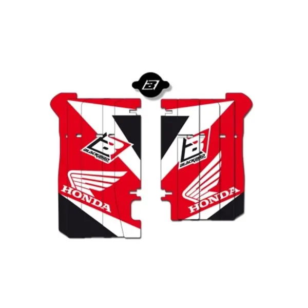 Kit déco de cache radiateur BLACKBIRD Dream Graphic 3 rouge Honda CRF450R