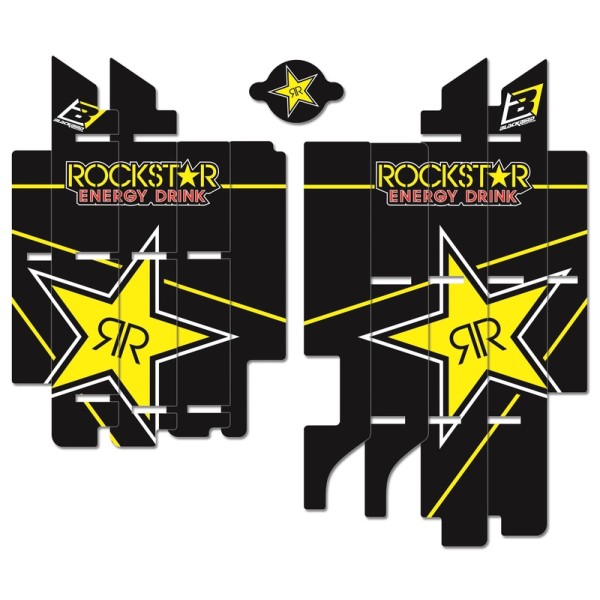 Kit déco de cache radiateur BLACKBIRD Rockstar Energy Suzuki RM-Z450