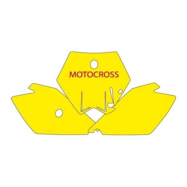 Fonds de plaque BLACKBIRD bleu KTM SX85