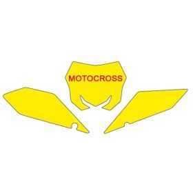 Fonds de plaque BLACKBIRD noir Suzuki RM-Z450