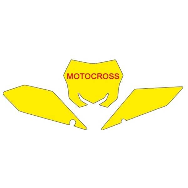 Fonds de plaque BLACKBIRD rouge Suzuki RM-Z450