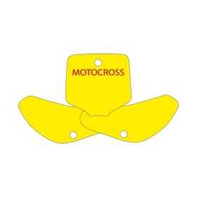 Fonds de plaque BLACKBIRD jaune KTM EXC