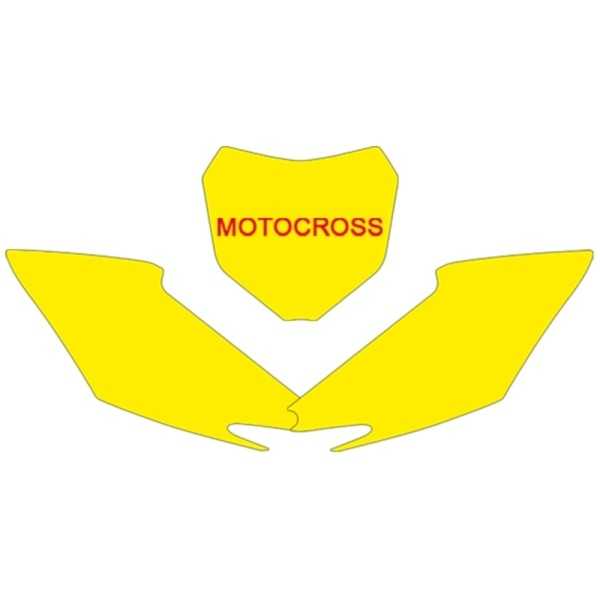 Fonds de plaque BLACKBIRD jaune Honda CRF250R/450R