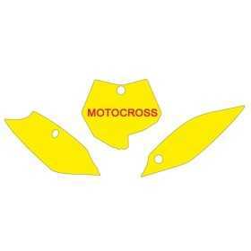 Fonds de plaque BLACKBIRD blanc KTM SX85