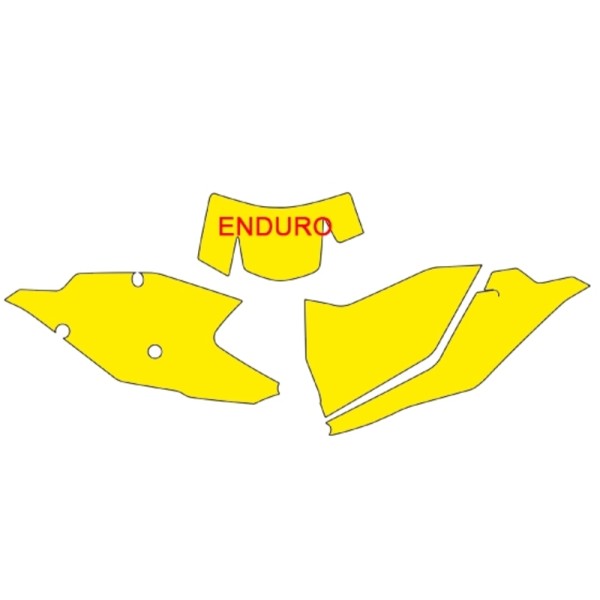 Fonds de plaque BLACKBIRD bleu KTM EXC/EXC-F