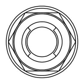 Ecrou Fuji à bride BOLT M10x1,25mm tête 14mm acier 10 pièces