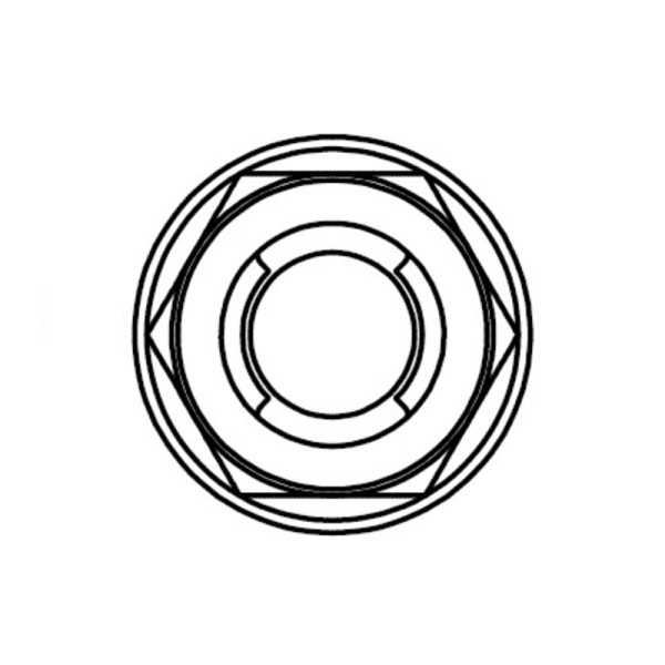Ecrou Fuji à bride BOLT M6x1mm tête 10mm acier 10 pièces