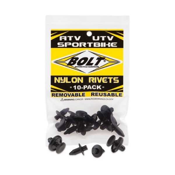 Rivets plastique M7 BOLT 10 pièces