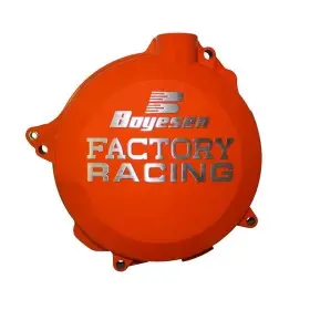 Couvercle de carter d'embrayage BOYESEN Factory Racing orange KTM EXC125/200