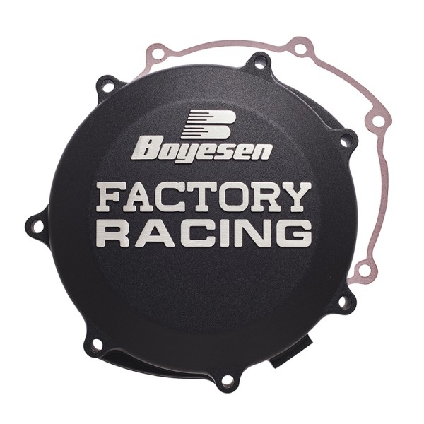 Couvercle de carter d\'embrayage BOYESEN Factory Racing noir - Yamaha YFZ450