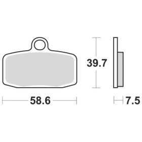 Plaquettes de frein BRAKING Off-Road/Quad métal fritté - 955CM44