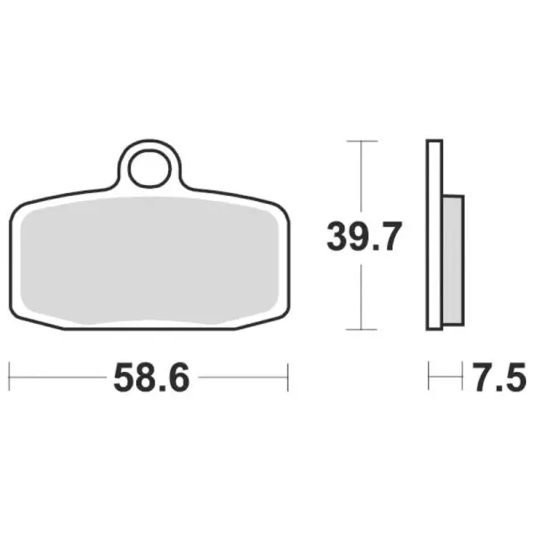 Plaquettes de frein BRAKING Off-Road/Quad métal fritté - 955CM44