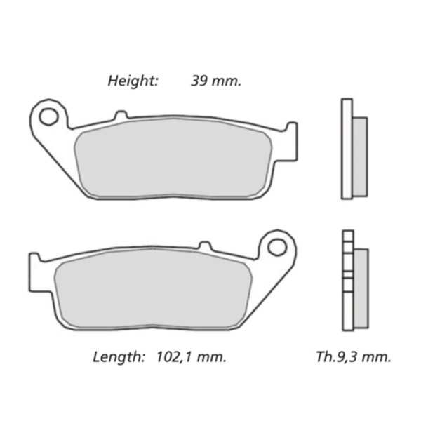 Plaquettes de frein BREMBO UPGRADE Type M099 Z04 - Racing