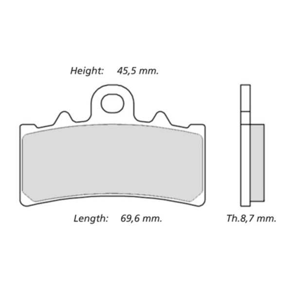 Plaquettes de frein BREMBO UPGRADE Type M079 Z03 - Endurance Racing