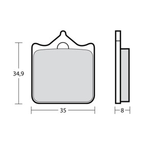 Plaquettes de frein BREMBO UPGRADE Type M478 Z04 - Racing