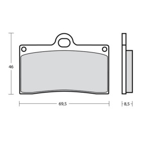 Plaquettes de frein BREMBO UPGRADE Type M538 Z04 - Racing