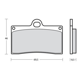 Plaquettes de frein BREMBO UPGRADE Type M538 Z03 - Endurance Racing