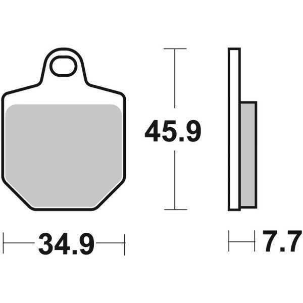 Plaquettes de frein BREMBO Off-Road métal fritté - 07GR76SX