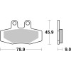Plaquettes de frein BREMBO route carbone céramique - 07GR6407