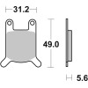Plaquettes de frein BREMBO route carbone céramique - 07GR0101