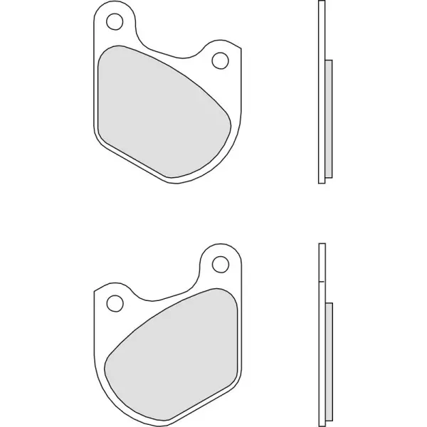 Plaquettes de frein BREMBO route carbone céramique - 07HD0303