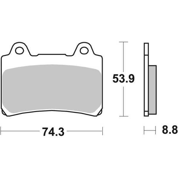 Plaquettes de frein BREMBO route carbone céramique - 07YA3507