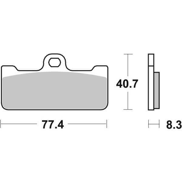 Plaquettes de frein BREMBO carbone céramique - 07BB10RC