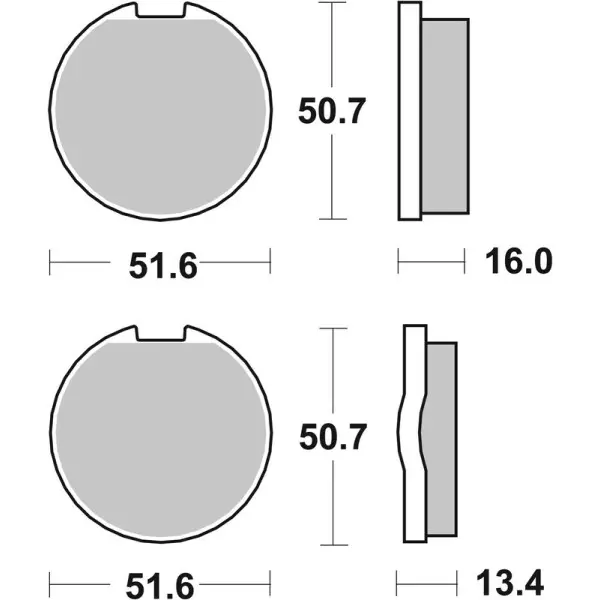 Plaquettes de frein BREMBO route carbone céramique - 07KA0328