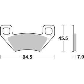 Plaquettes de frein BREMBO Off-Road métal fritté - 07GR53SD