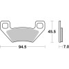 Plaquettes de frein BREMBO Off-Road métal fritté - 07GR53SD