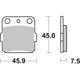 Plaquettes de frein BREMBO Off-Road métal fritté - 07HO32SD