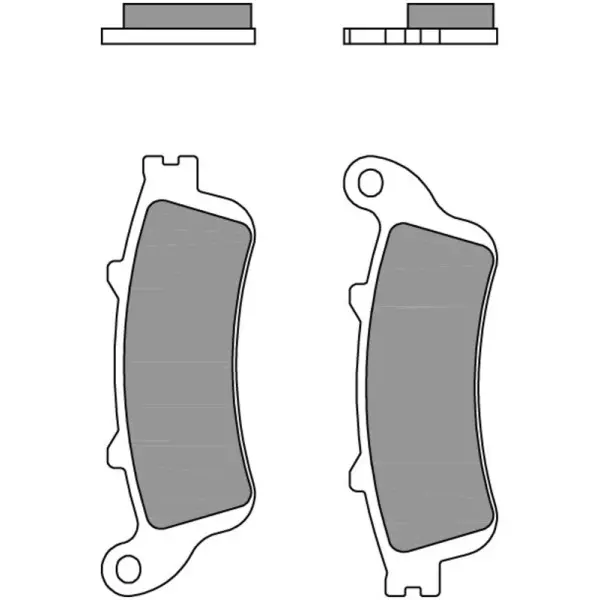 Plaquettes de frein BREMBO route métal fritté - 07HO52SP