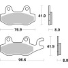 Plaquettes de frein BREMBO route carbone céramique - 07YA2206
