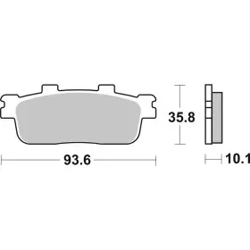 Plaquettes de frein BREMBO Scooter métal fritté - 07040XS