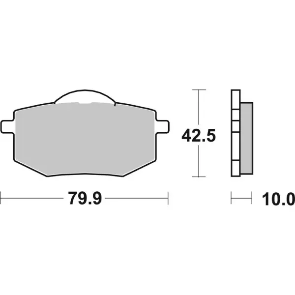 Plaquettes de frein BREMBO route carbone céramique - 07YA1909